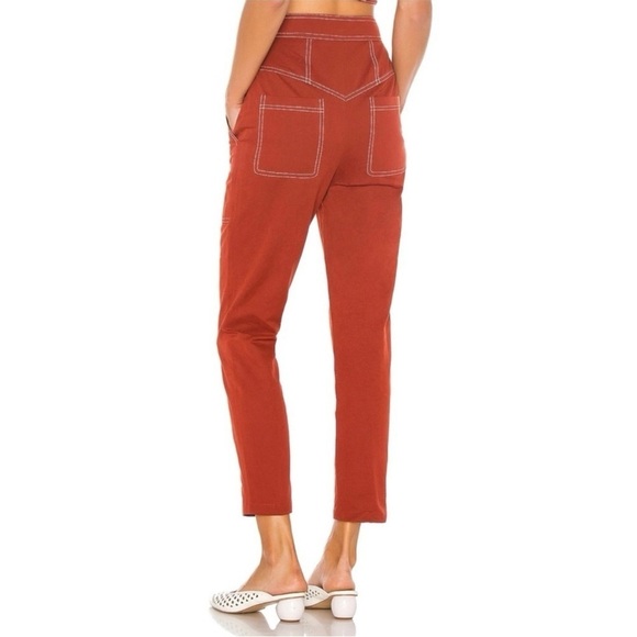 NWOT REVOLVE TULAROSA The Solana Pant Brick Red S - Picture 4 of 10